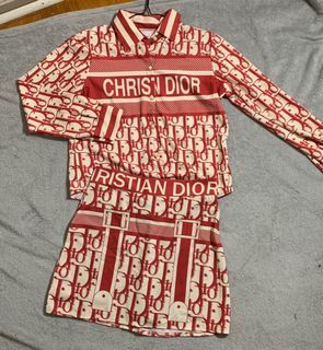 Christian Dior matching shirt & skirt set