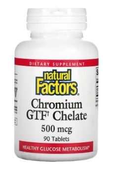 GTF Chromium Glucose Tolerance Factor Supplement | 200 Tablets | Dr. Hans Nieper Formula | Made In USA