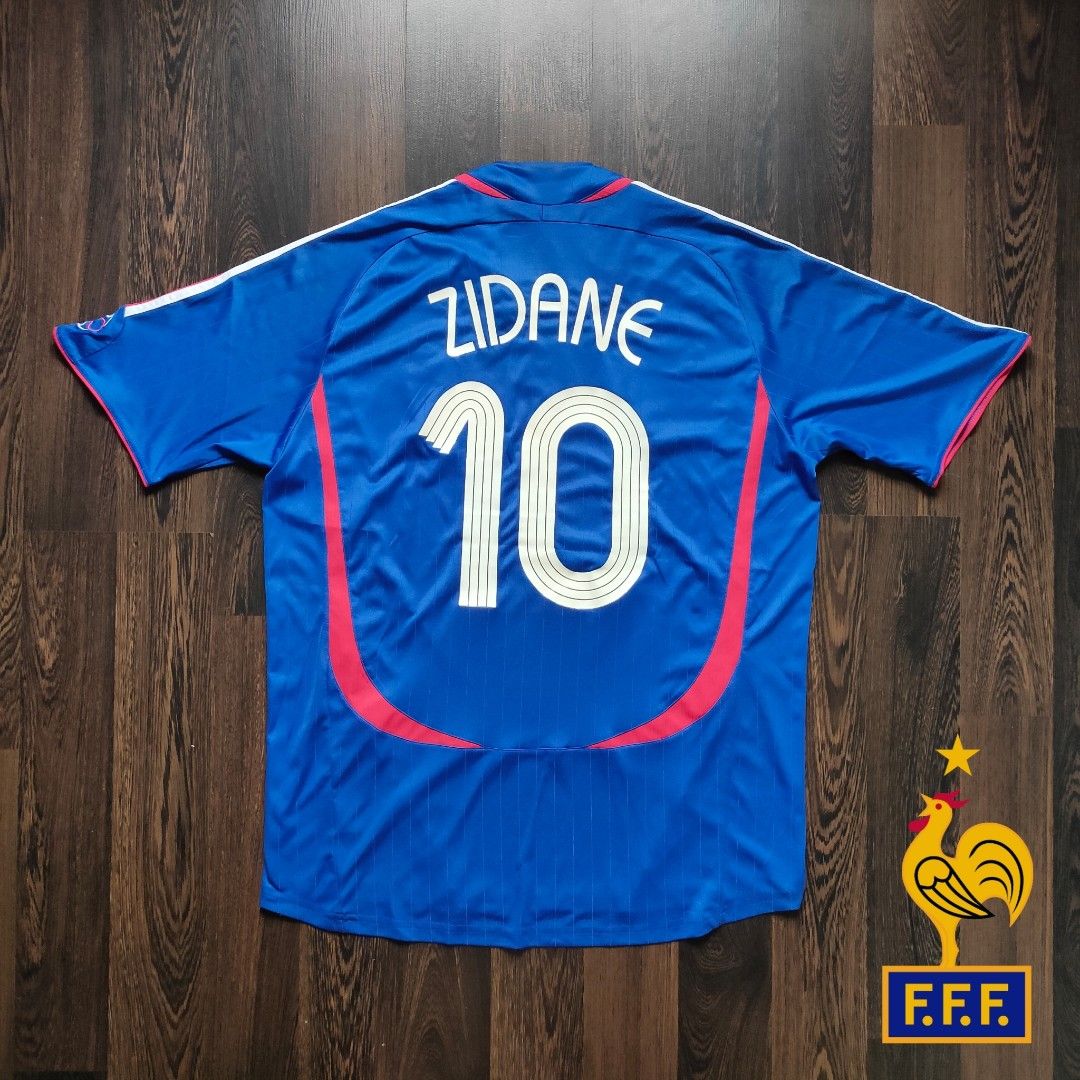 Zidane Jersey Men's 2006 World Cup France Soccer Jersey 10 Zidane Jersey 