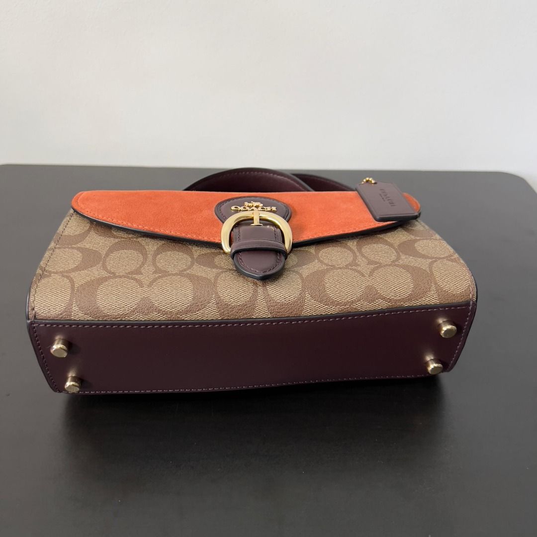 COACH KLEO TOP HANDLE BAG ( USED ), Luxury, Bags & Wallets on Carousell