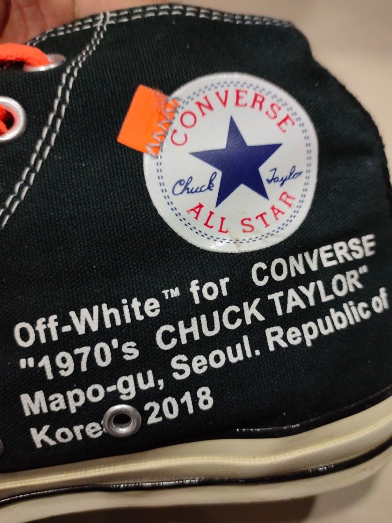 Off white converse tag sales
