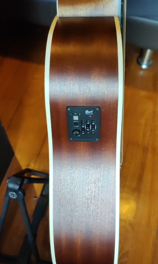 Cort MR500E Acoustic Guitar + Guitar Stand + Carry Bag, Hobbies & Toys