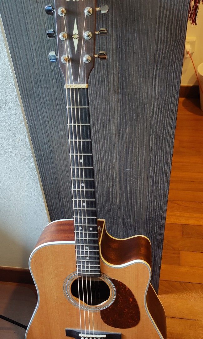 Cort MR500E Acoustic Guitar + Guitar Stand + Carry Bag, Hobbies & Toys