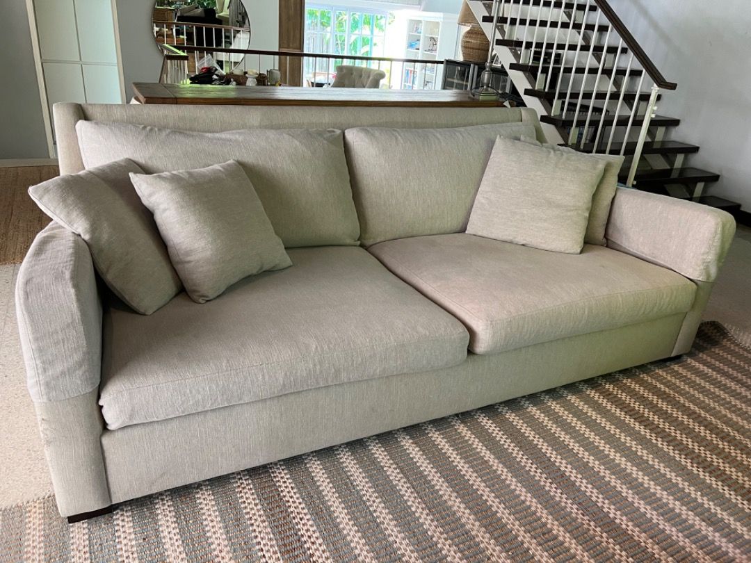 Crate and Barrel sofa, Furniture & Home Living, Furniture, Sofas on