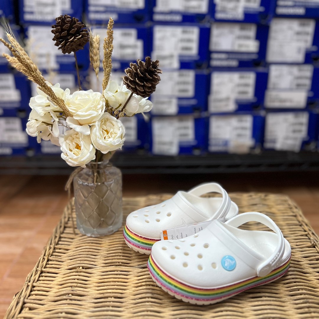 Crocs Crocband Rainbow Glitter Clog Babies Kids Babies Kids