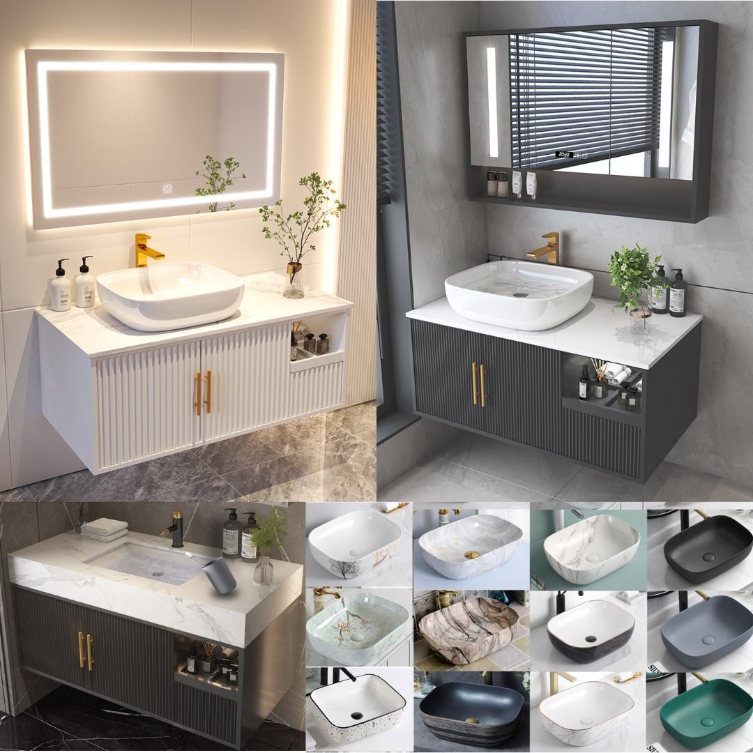 Designer Top mount Basin Vanity Set / Basin / Bathroom Vanity