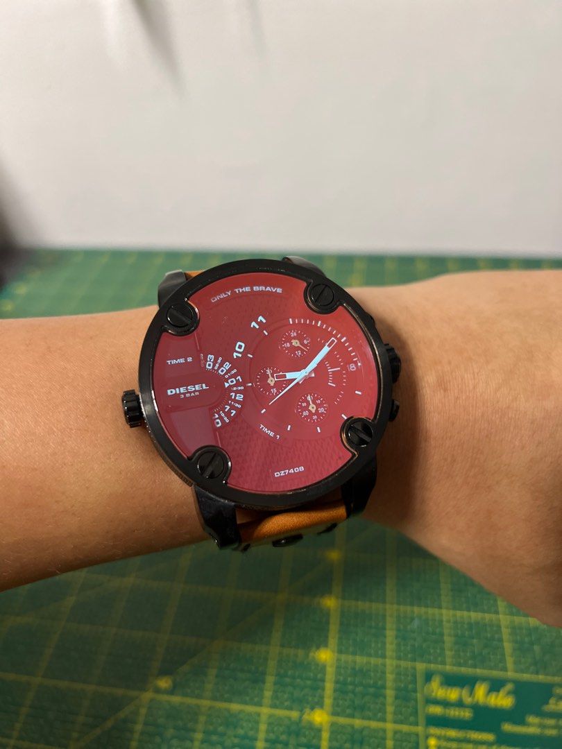 Diesel Watch red reflective