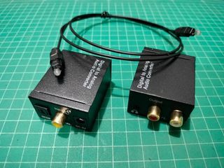 Digital Coaxial Optical Toslink to Analog Audio - Video AV RCA and 3.5mm Female Jack Aux Converter