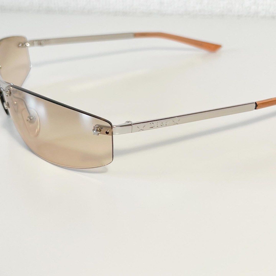Dior Pop Star Tinted Sunglasses Brown (Category: Sunglasses & Eyewear) located in Makati City. Submitted by kemidayo (Listing ID 1211483233, Image 3). Description: Color: Brown Glass and plastic metal fittings with star details, no rims A favorite of many fashion icons today! The Dior pop star y2k glasses will definitely complete your look! .