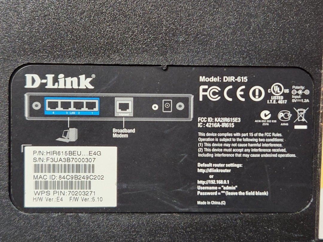 D-Link DIR-615 Wireless Router, 電腦＆科技, 電腦周邊及配件, Wifi及上網相關產品 - Carousell