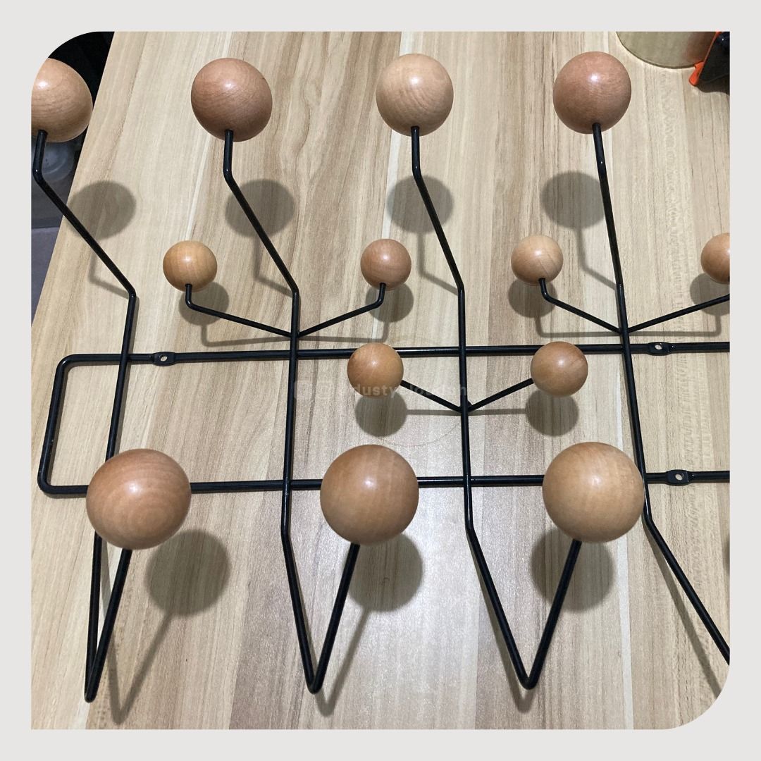 Eames Hang it All Coat Rack Mid Century Modern Reproduction in Oak and ...