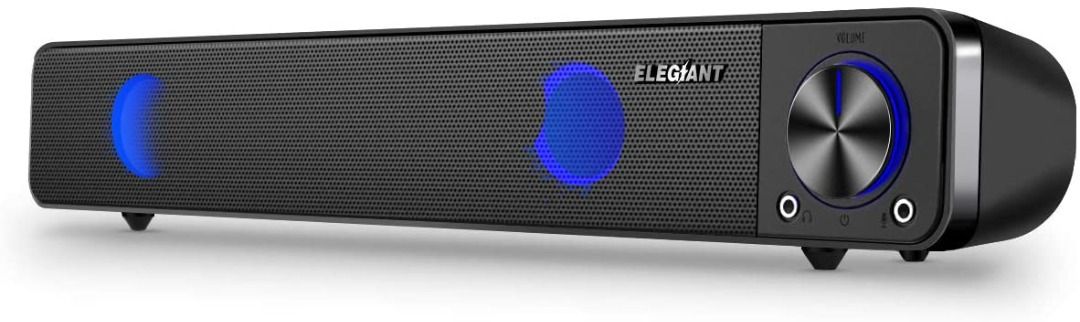 Elegiant wired computer sound bar store