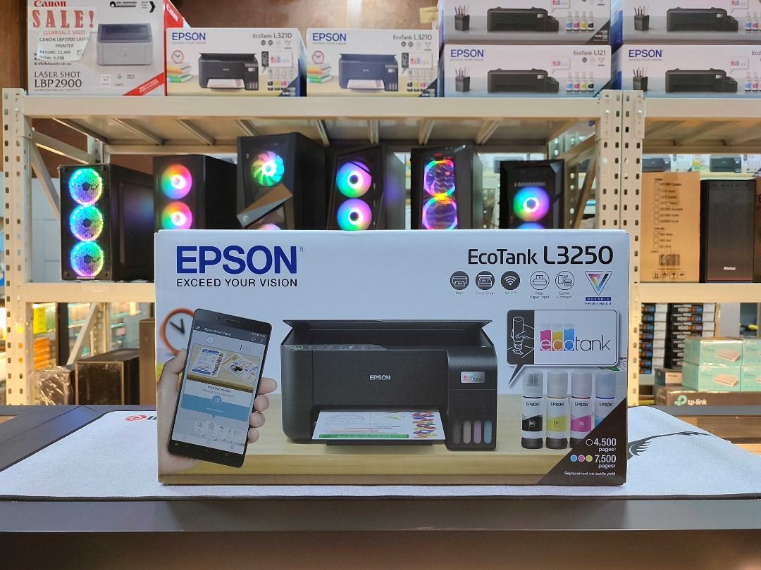 Epson EcoTank L3250 A4 WiFi AllinOne Ink Tank Printer, Computers & Tech, Printers, Scanners