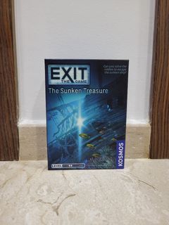 Exit: The Sunken Treasure | Exit: The Game - A Kosmos Game | Family-Friendly, Card-Based At-Home Escape Room Experience for 1 To 4 Players, Ages 10+