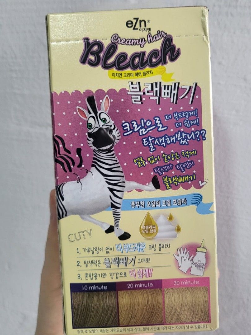 eZn Creamy Hair Bleach and Pudding Hair Color Peony Pink Toner, Beauty