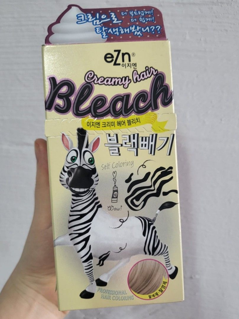 eZn Creamy Hair Bleach and Pudding Hair Color Peony Pink Toner, Beauty