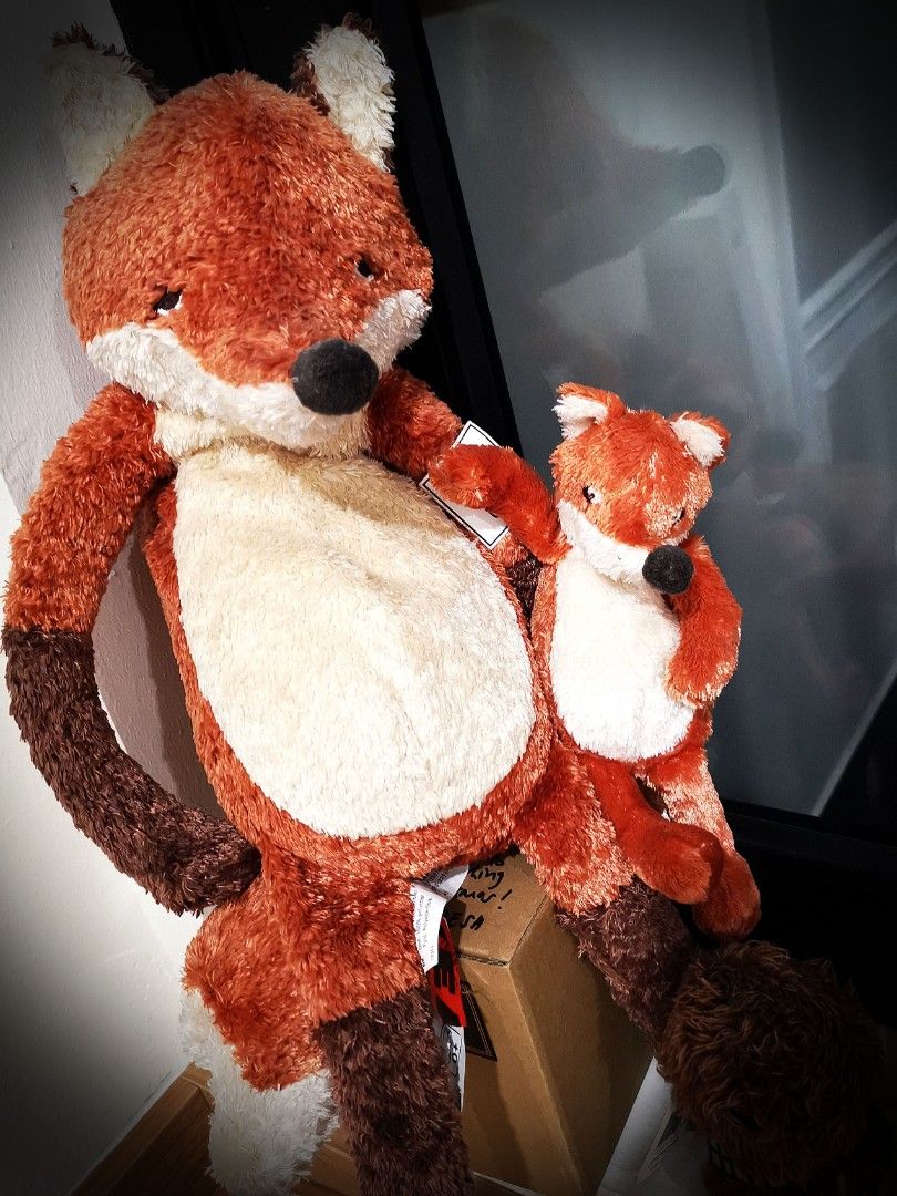 Fantastic Mr Fox and Baby fox stuffed toy