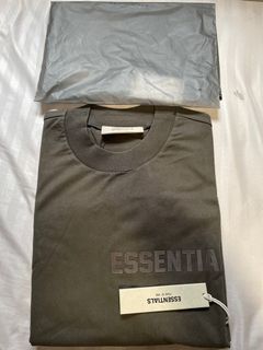 Fear of God Essentials SS22 Chest Logo Off-BlacK Tee