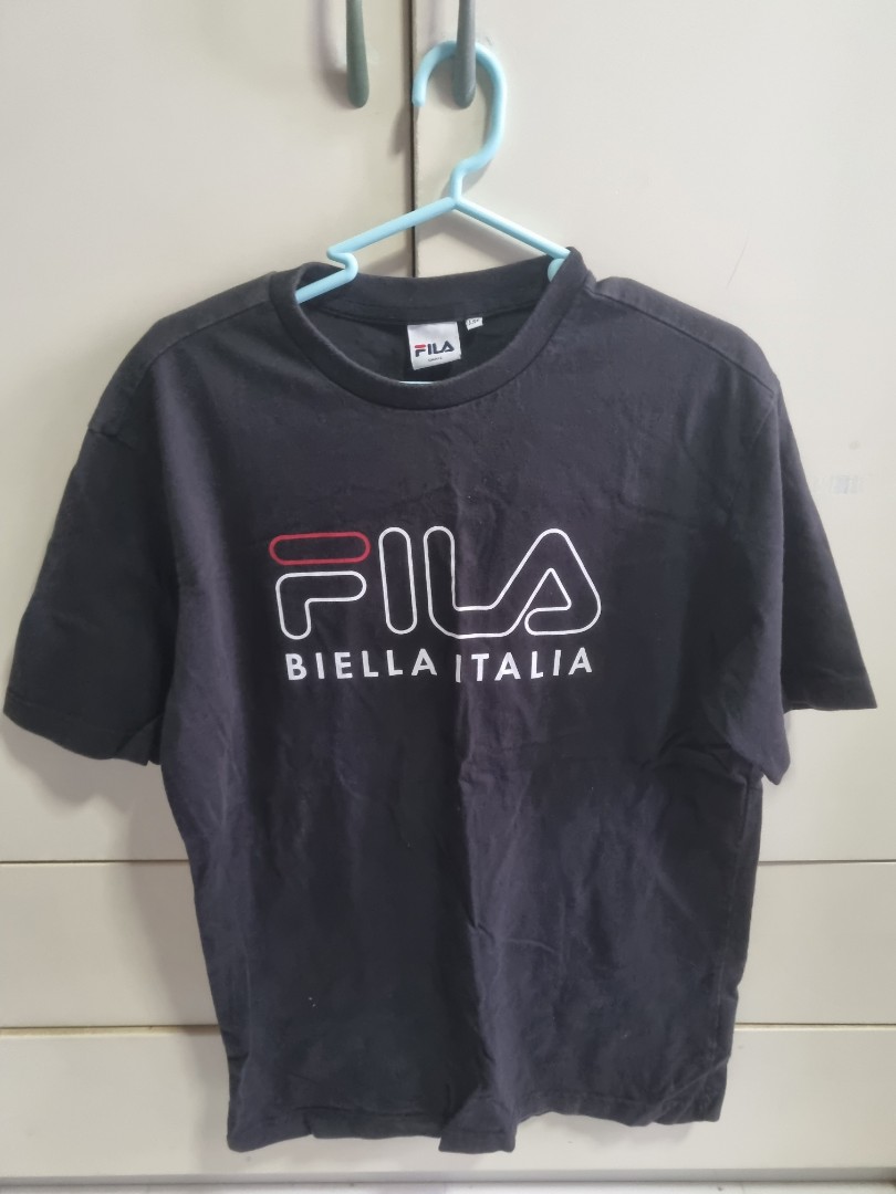 Fila Biella Italia Tee Oversized Loose Fit, Men's Fashion, Tops & Sets ...