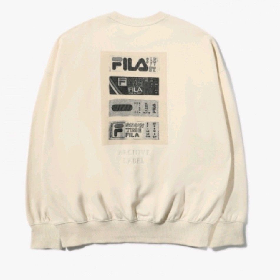 Mens cheap fila crewneck