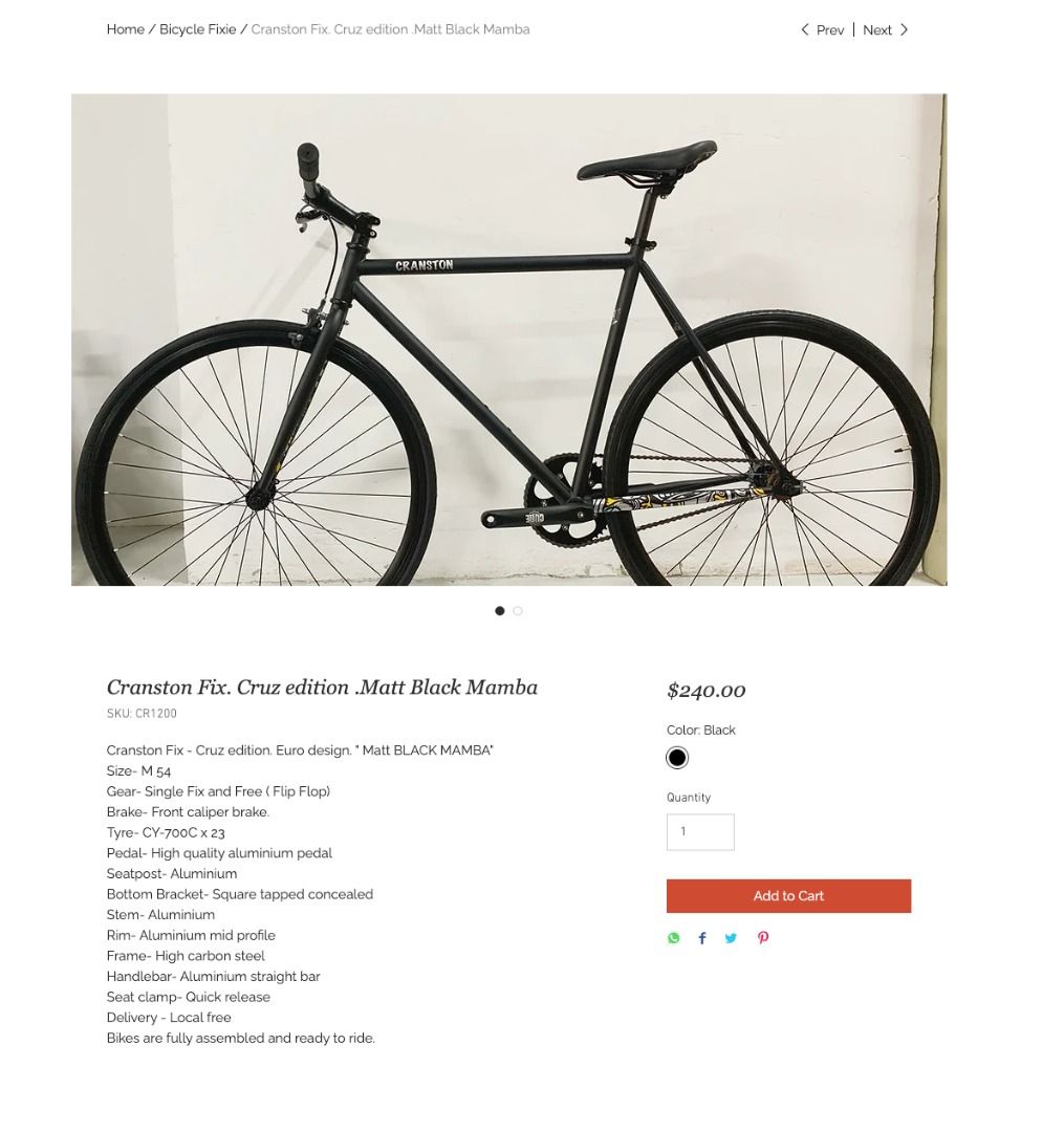 Fixie, Sports Equipment, Bicycles & Parts, Bicycles on Carousell