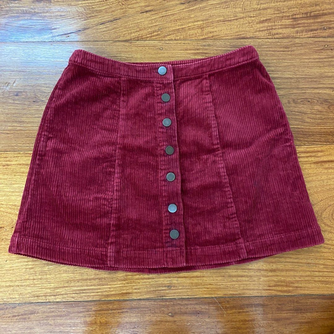 Maroon skirt deals forever 21