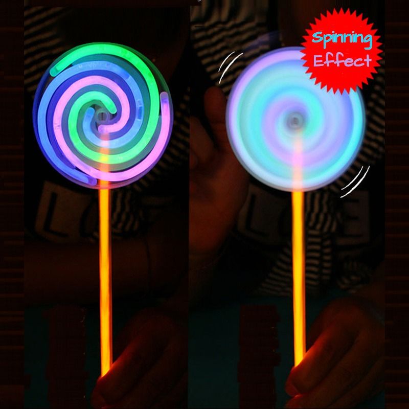 Fun Spinning Lollipop Glow Sticks, Hobbies & Toys, Stationery & Craft