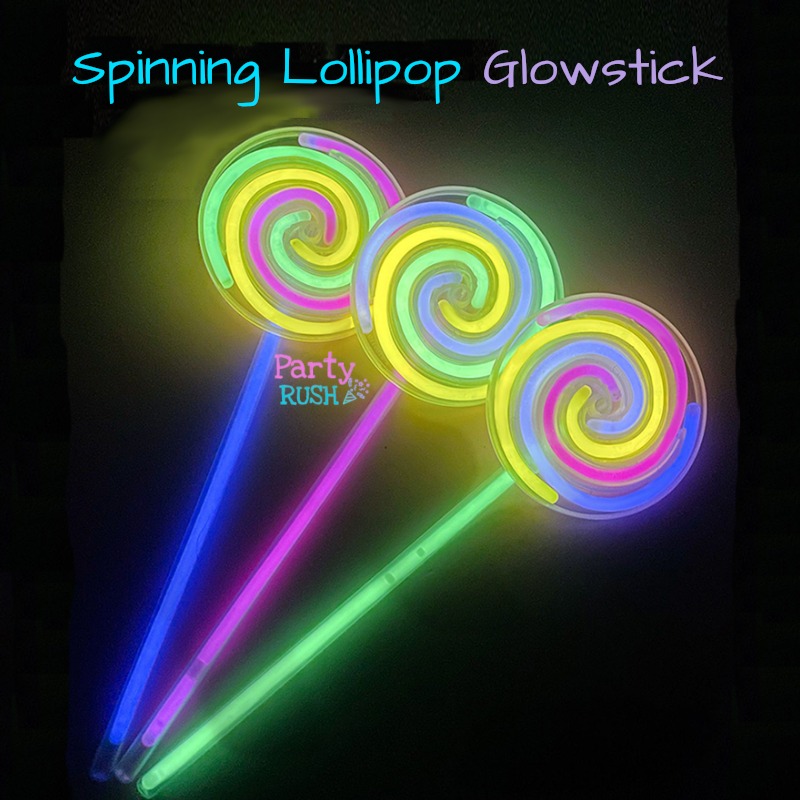 Fun Spinning Lollipop Glow Sticks, Hobbies & Toys, Stationery & Craft