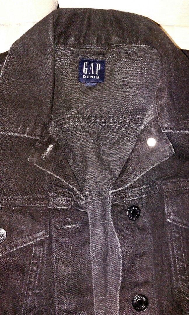 GAP BLACK DENIM JACKET, Women's Fashion, Coats, Jackets and Outerwear