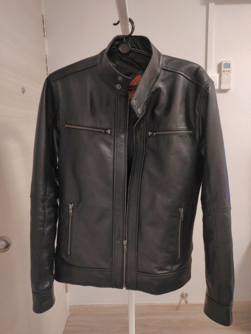 Real lambskin leather top