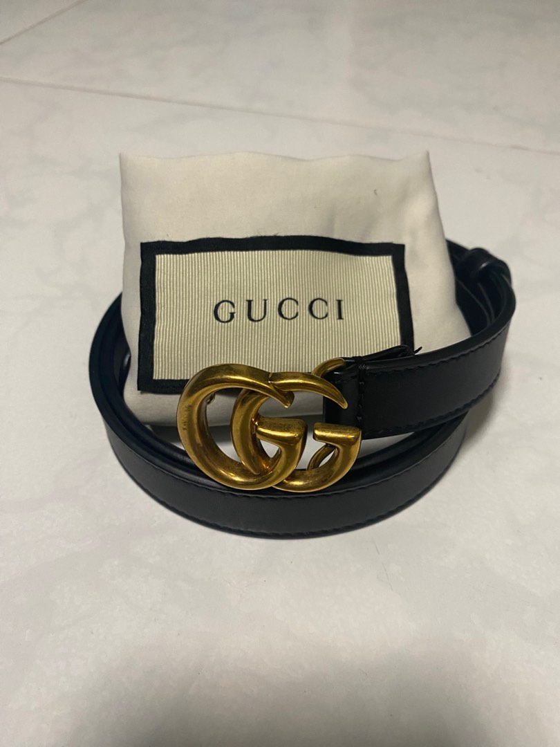 Marmont leather sales logo belt