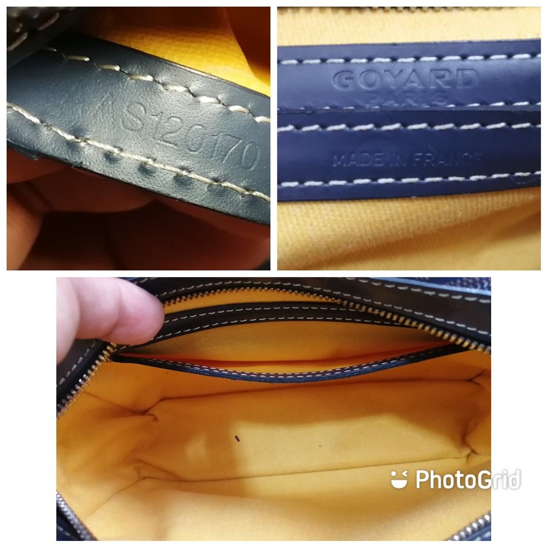 Cap vert leather crossbody bag Goyard Navy in Leather - 22374616