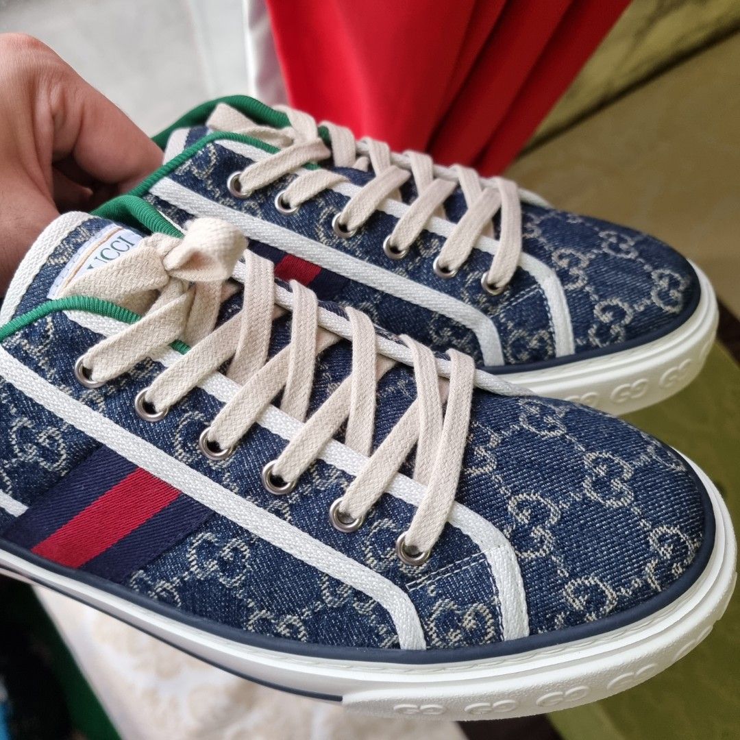 Gucci denim shoes shop