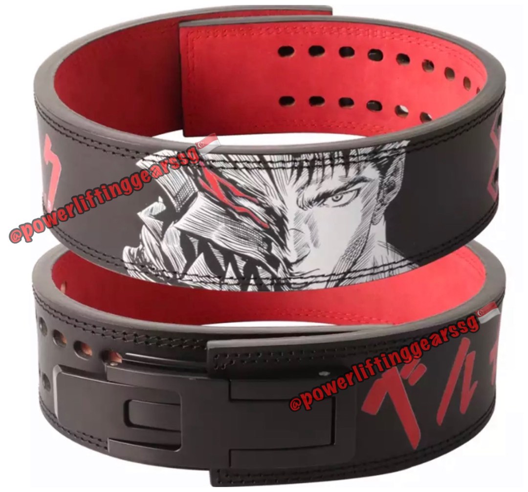 Itachi Anime Leather Weightlifting Belt: Custom Powerlifting Gym