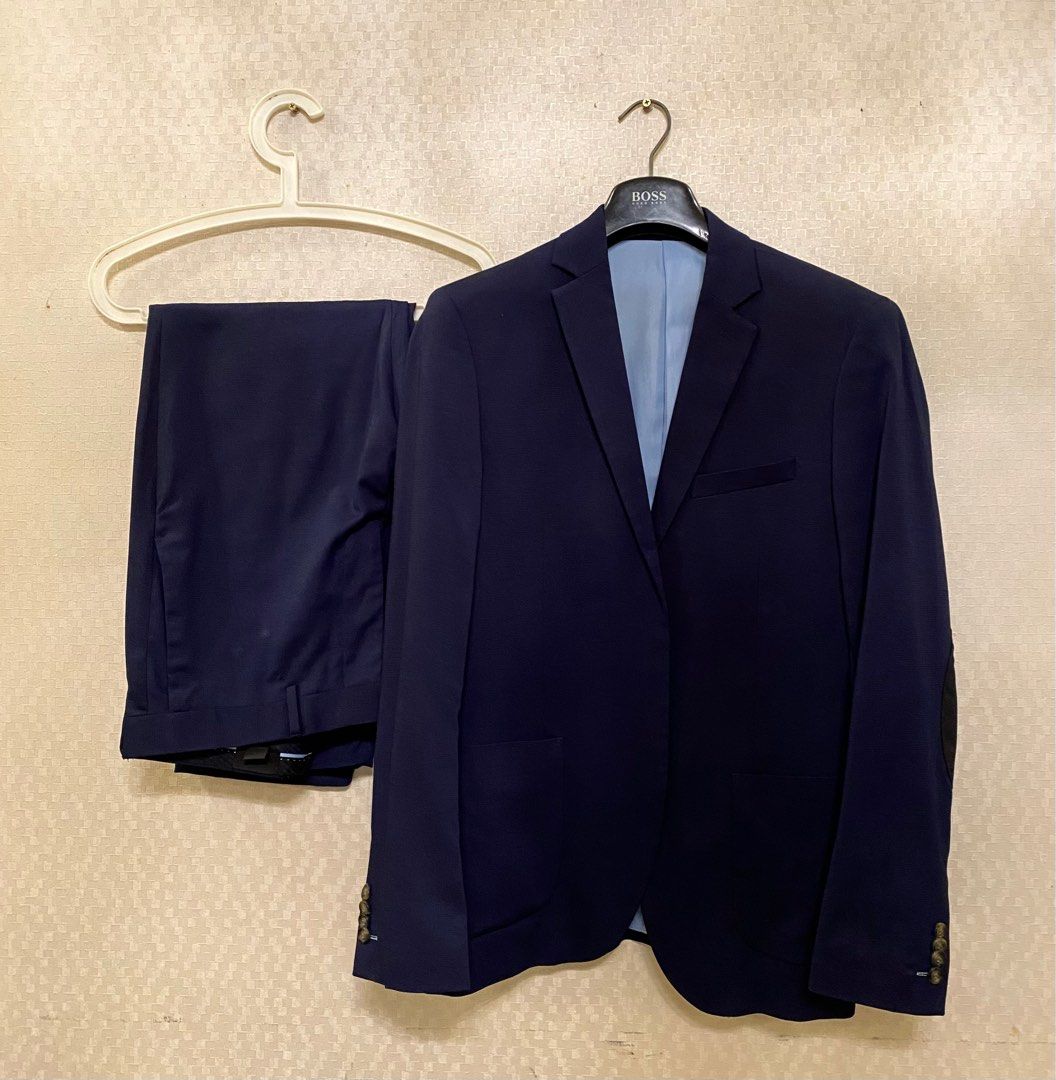 H&m hot sale navy suit
