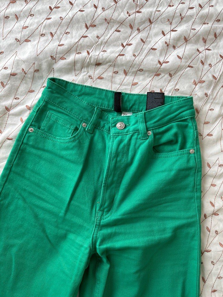 H M green jeans Women s Fashion Bottoms Jeans Leggings on