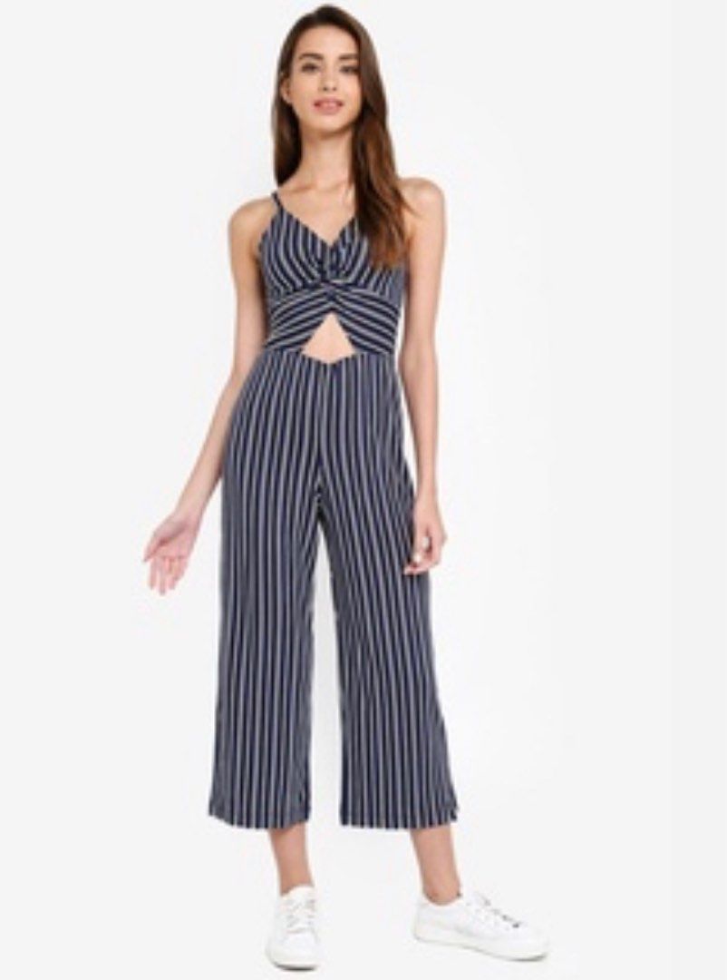 Hollister outlet striped jumpsuit
