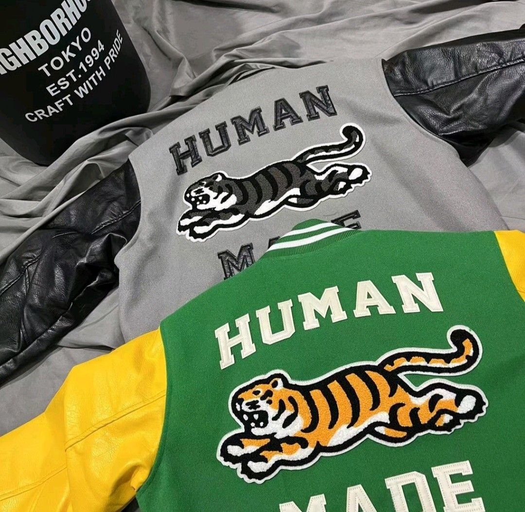Human Made Dry Alls Tiger Stadium Jacket Green for Men