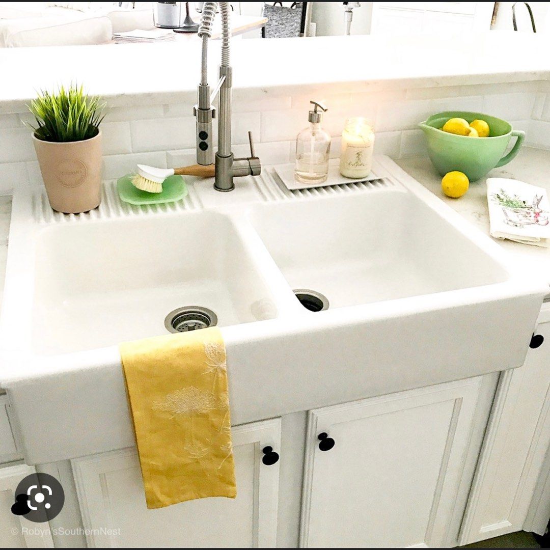 IKEA Farmhouse Sink DOMSJO, Furniture & Home Living, Bathroom & Kitchen