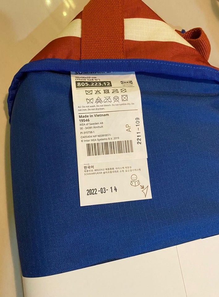 Ikea Insulated Cooler Bag, Furniture & Home Living, Kitchenware