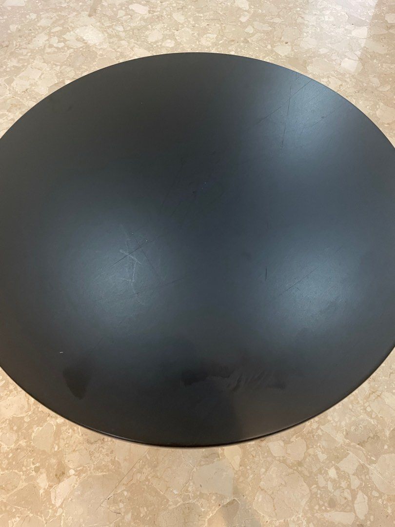 IKEA round table (black), Furniture & Home Living, Furniture, Tables