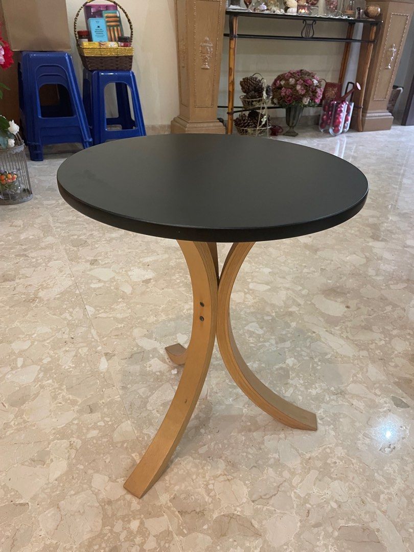 IKEA round table (black), Furniture & Home Living, Furniture, Tables