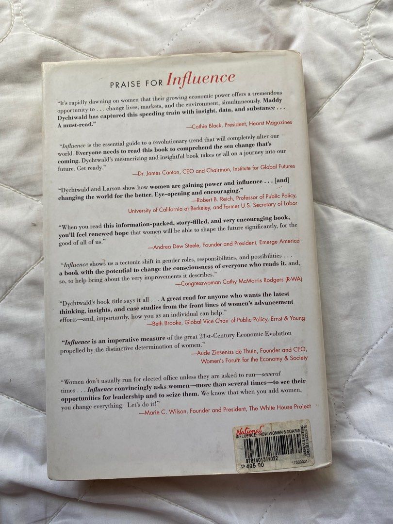 Influence by Maddy Dychtwald with Christine Larson (Category: Storybooks) located in San Fernando. Submitted by duermechels (Listing ID 1211407979, Image 2). Description: hardbound.