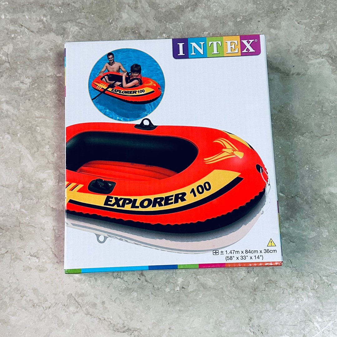 Intex Explorer 100 Floatable Boat, Sports Equipment, Other Sports ...