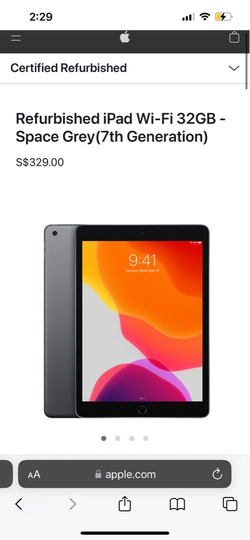 IPAD 7TH GEN Mobile Phones Gadgets Tablets iPad on Carousell