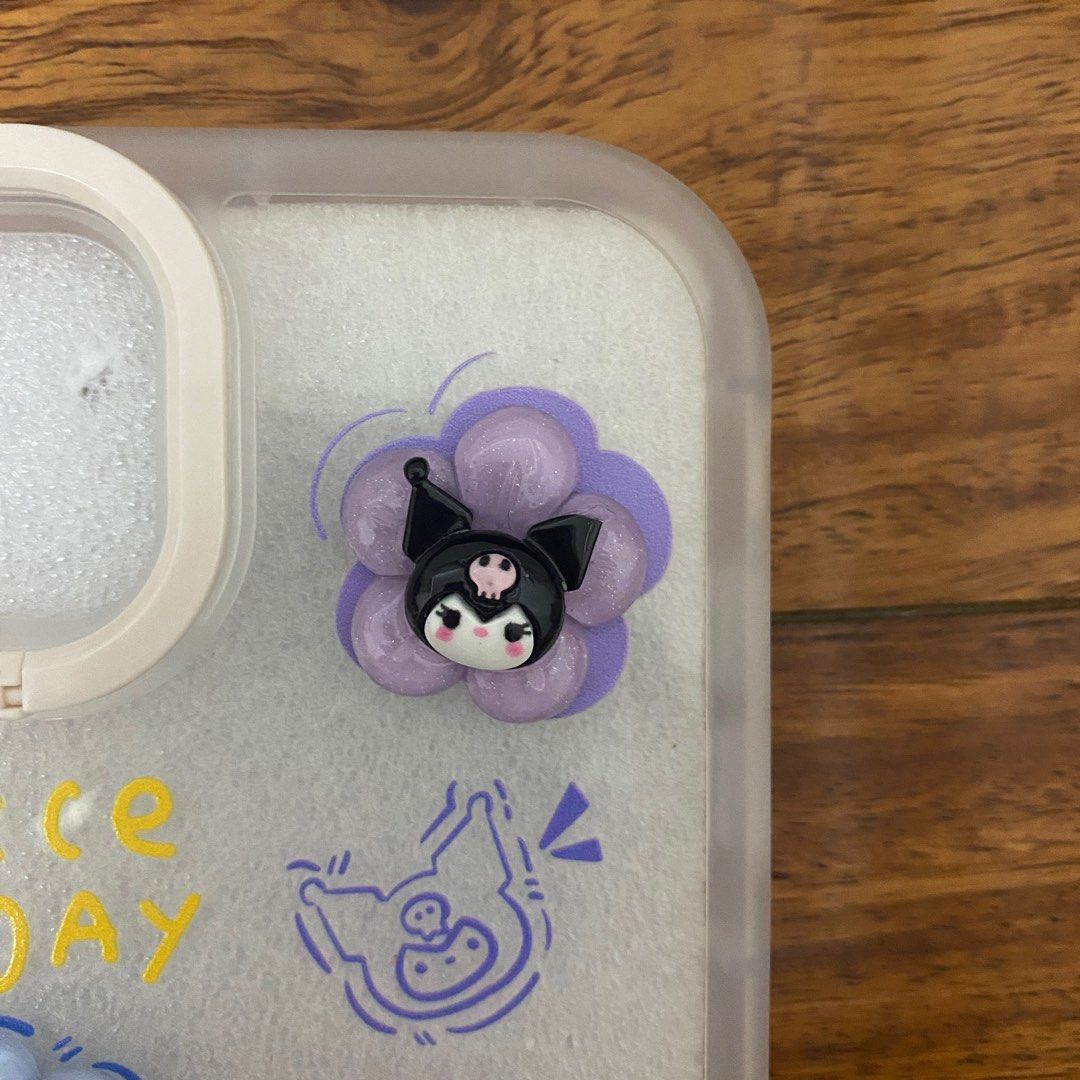 iPhone 11 3D Sanrio Kuromi Clear Case Stand (Category: Cases & Sleeves) located in Paranaque City. Submitted by atothea (Listing ID 1211513545, Image 2). Description: ₱156 on shopee.