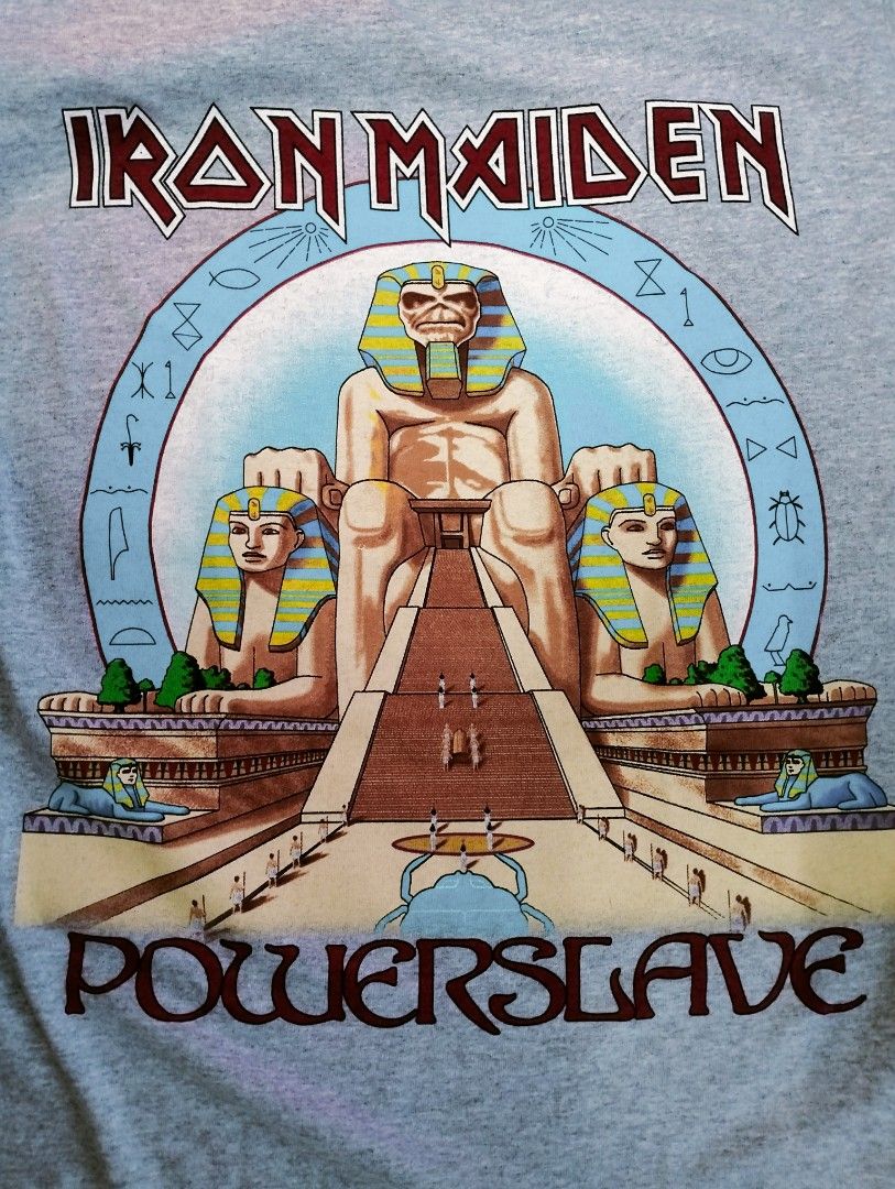 Iron Maiden Powerslave Egypt, Men's Fashion, Tops & Sets, Tshirts