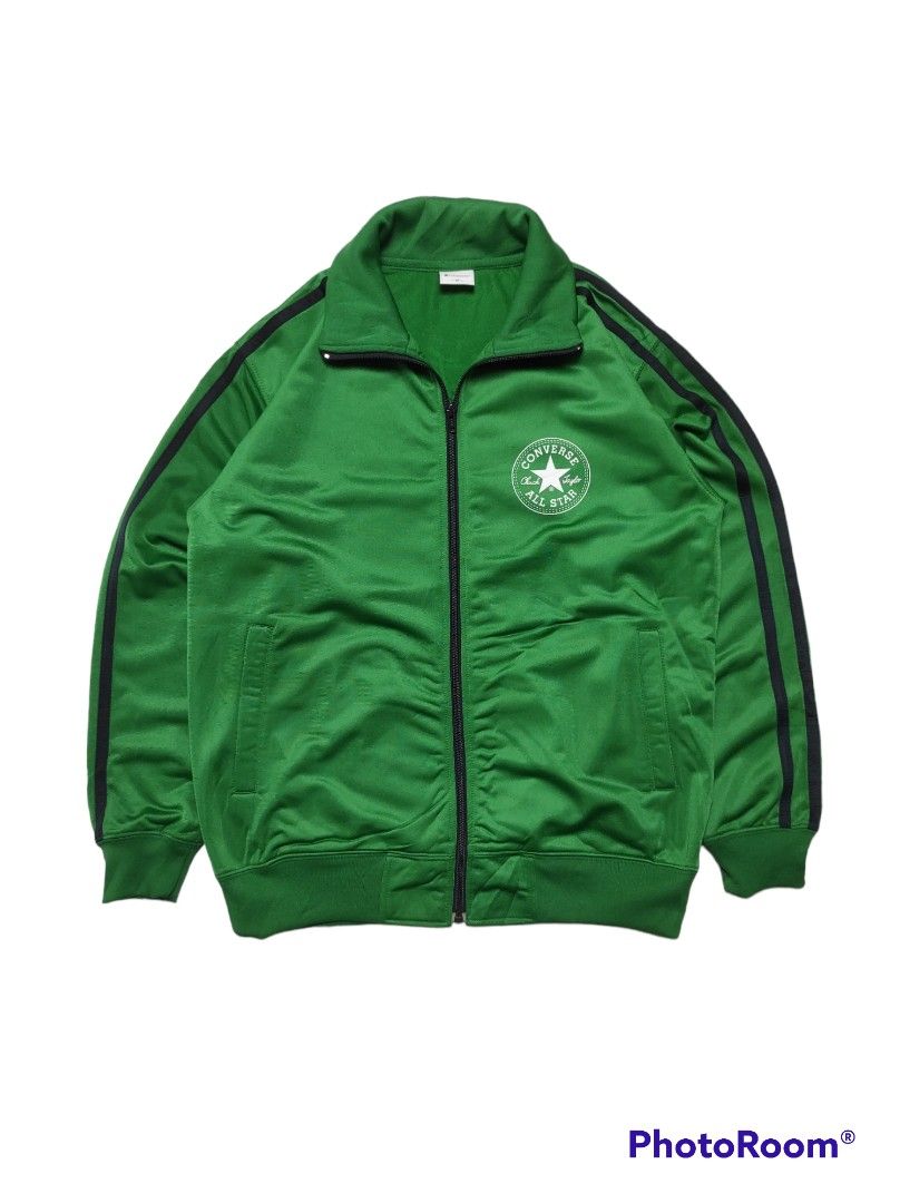 Jaket Tracktop Converse Chuck Taylor Allstar Massachusetts Green Track Jacket