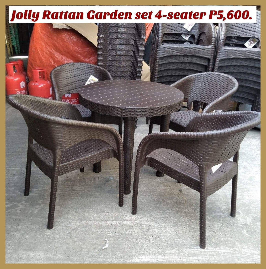 Jolly rattan table top and chair price