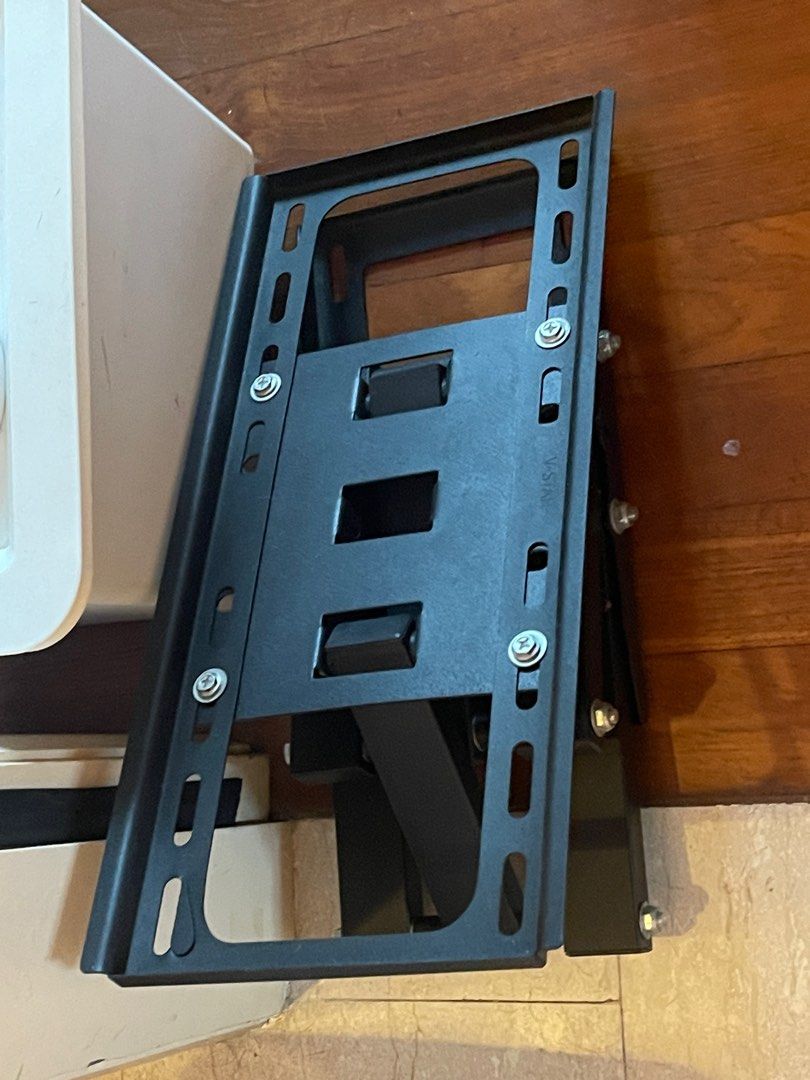 Large TV Wall Mount with forward, side to side, tilt + fixings, TV